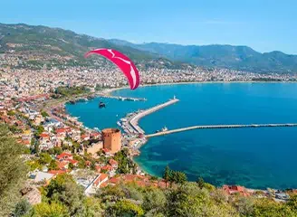 Alanya Paragliding - elämys Lisensoidun Lentäjän Kanssa
